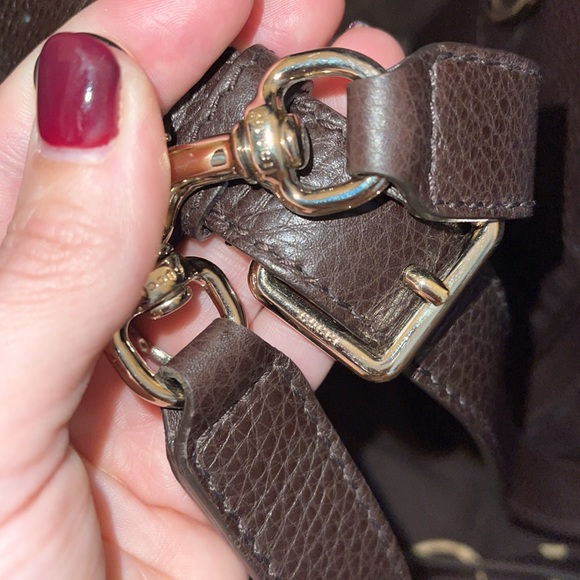 Authentic Gucci Medium Web Boston Bag - Brown - Picture 12 of 16